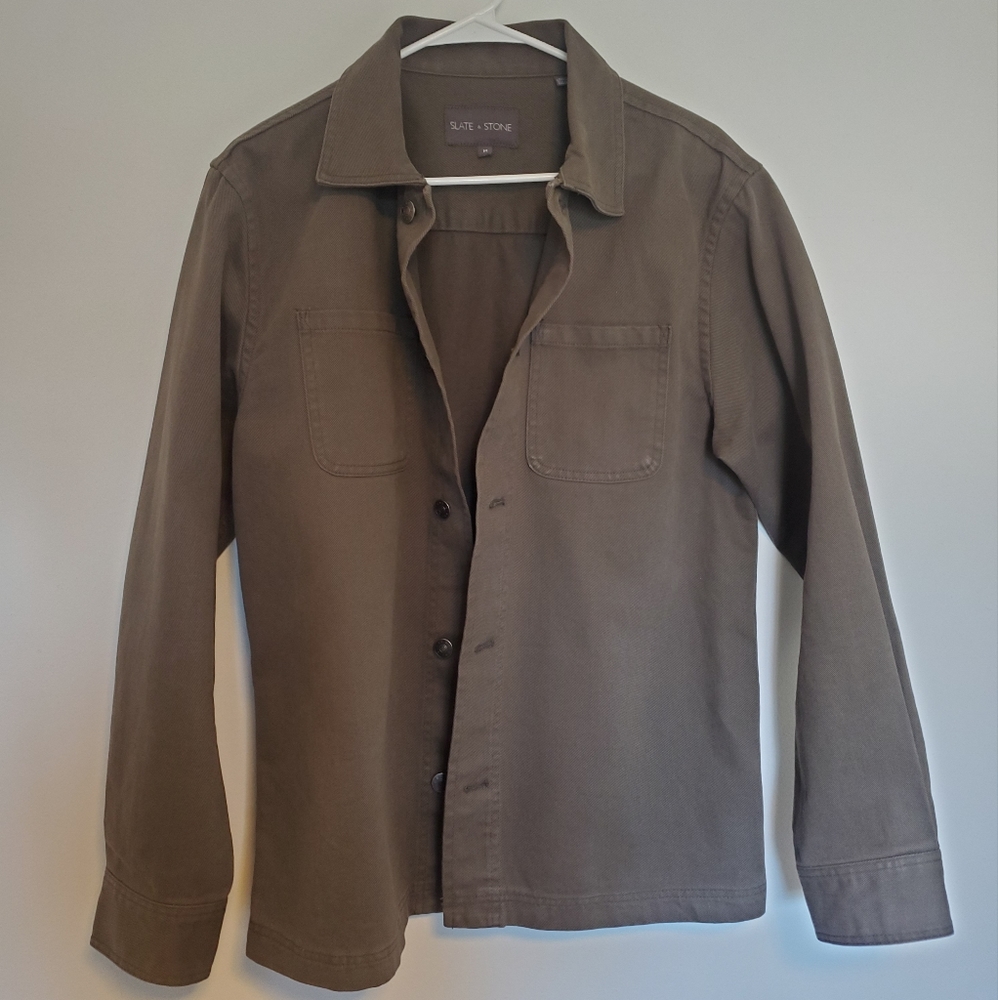 Slate & Stone Mens Medium Denim Button Up Shirt